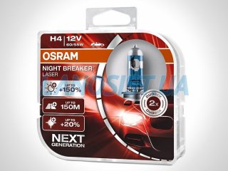Автолампа H4 +150% DUO Osram 64193NLHCB