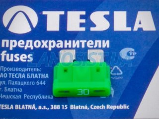 Запобіжник прапорцевий ATO 30А Tesla FT30A