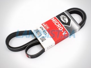 Ремінь генератора Лачетті 1.8 Еванда 2.0 Каптива 2.4 Gates 6PK1893