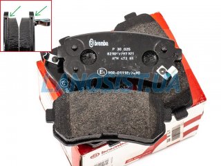Тормозные колодки Hyundai Sonata Tucson ix35 Kia Sportage Kona BREMBO (задние) P30025